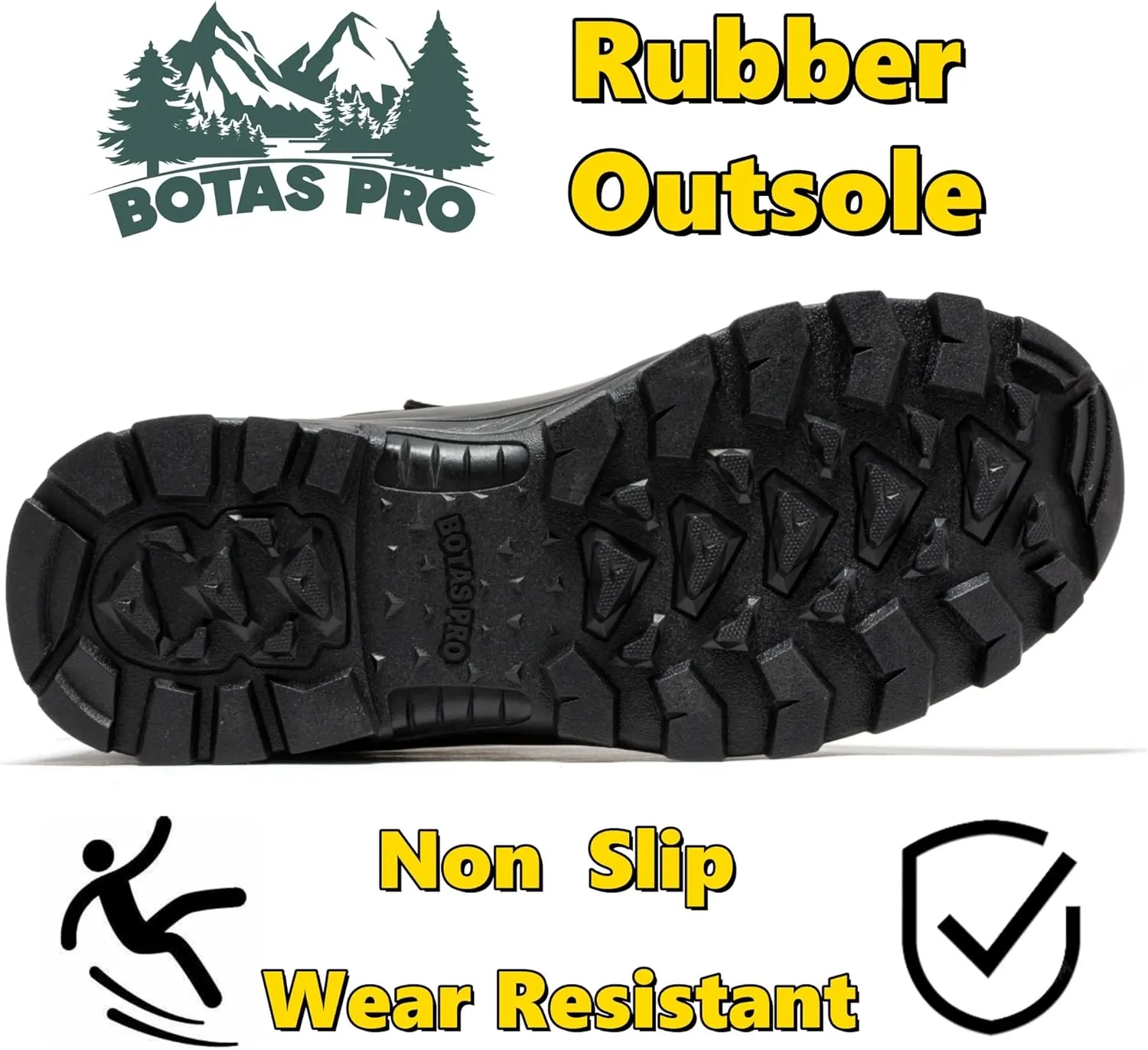 8 Inch Mens Lightweight Side Zip Tactical Boots, Comfortable Slip Resistant Rubber YKK Zipper Outdoor Hiking, EVA Cushioning Military Boot(BP401)