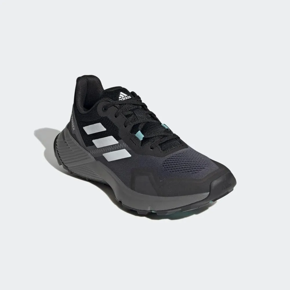adidas Womens Terrex Soulstride Trail Running Sneakers Shoes - Black