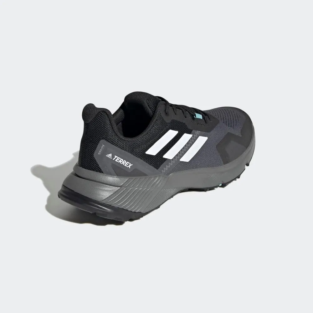 adidas Womens Terrex Soulstride Trail Running Sneakers Shoes - Black