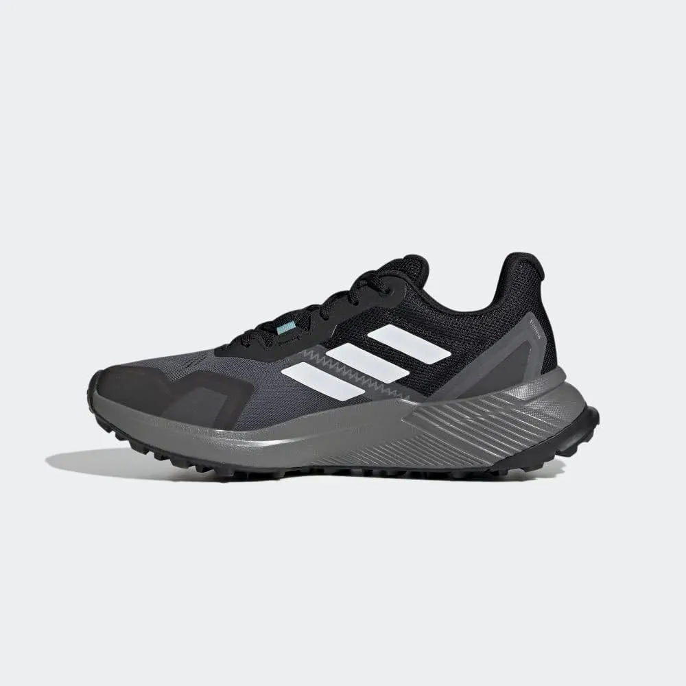 adidas Womens Terrex Soulstride Trail Running Sneakers Shoes - Black