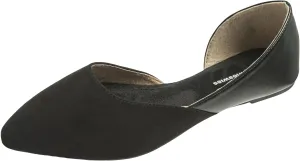 Alpine Swiss Anya Womens DOrsay Pointed Toe Ballet Flats Dressy Slip On Comfortable Shoes