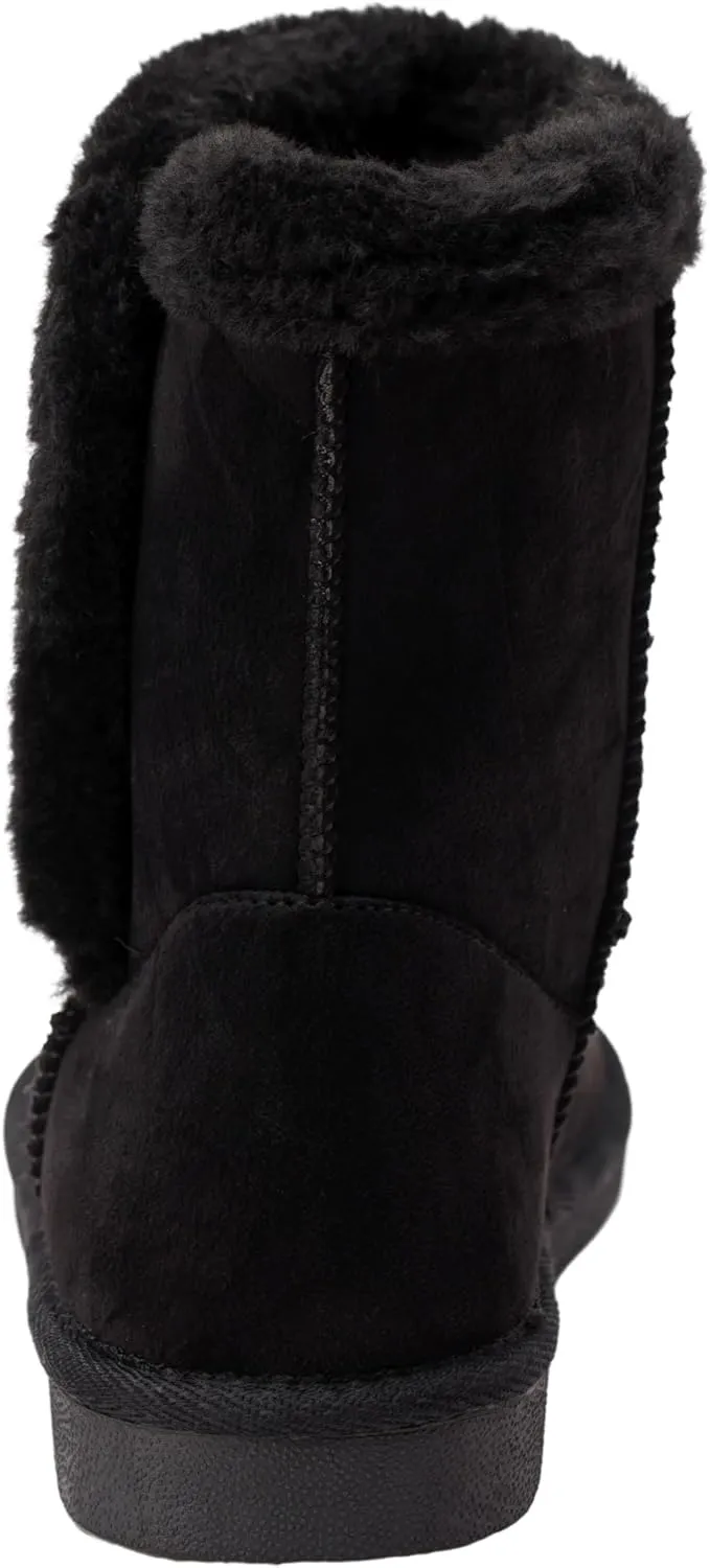 Alpine Swiss Mindy Womens Classic Short Winter Boots Sherpa Lined Warm Comfort Shoes