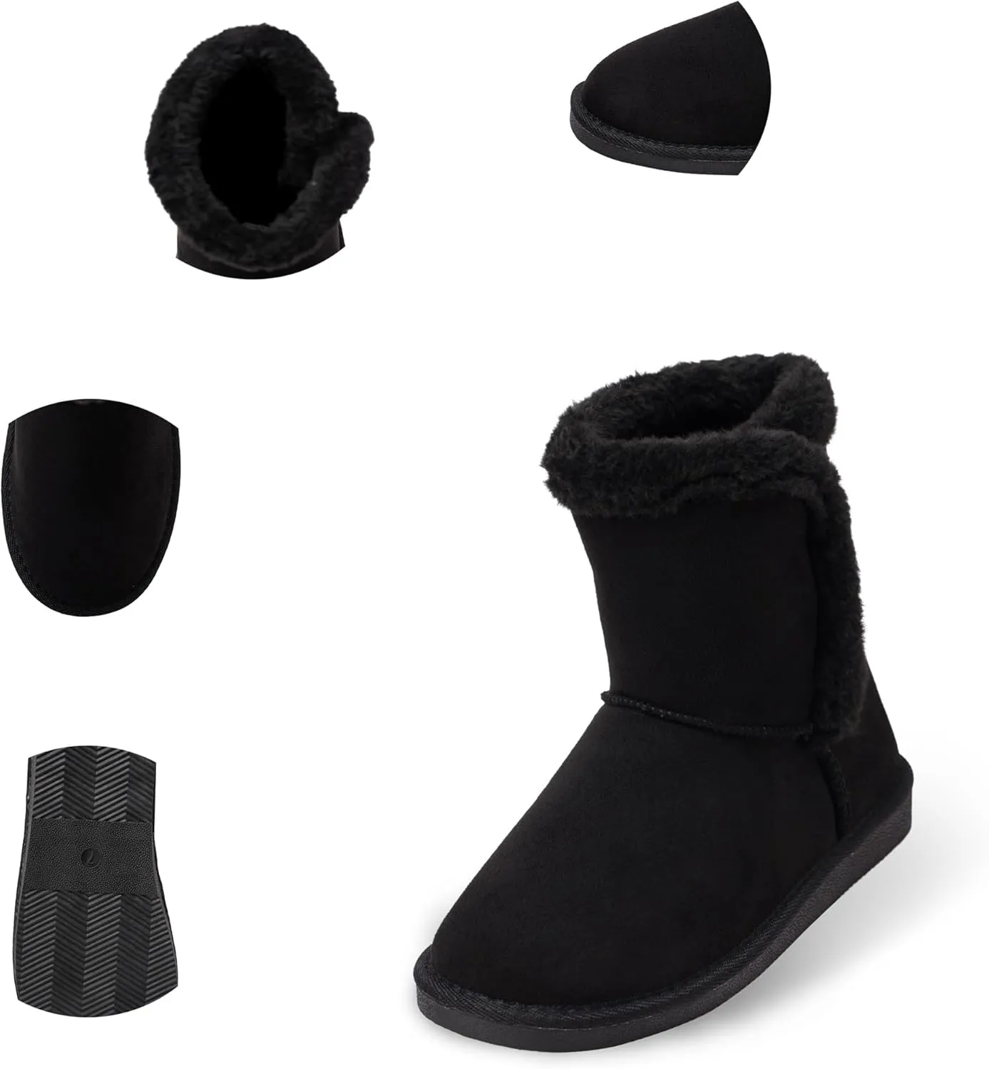 Alpine Swiss Mindy Womens Classic Short Winter Boots Sherpa Lined Warm Comfort Shoes