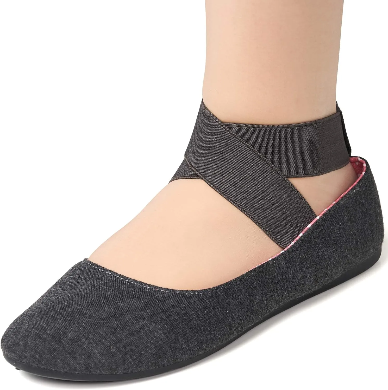 Alpine Swiss Peony Womens Ballet Flats Elastic Ankle Strap Shoes Slip On Loafers - Order 1 Size up Runs Small