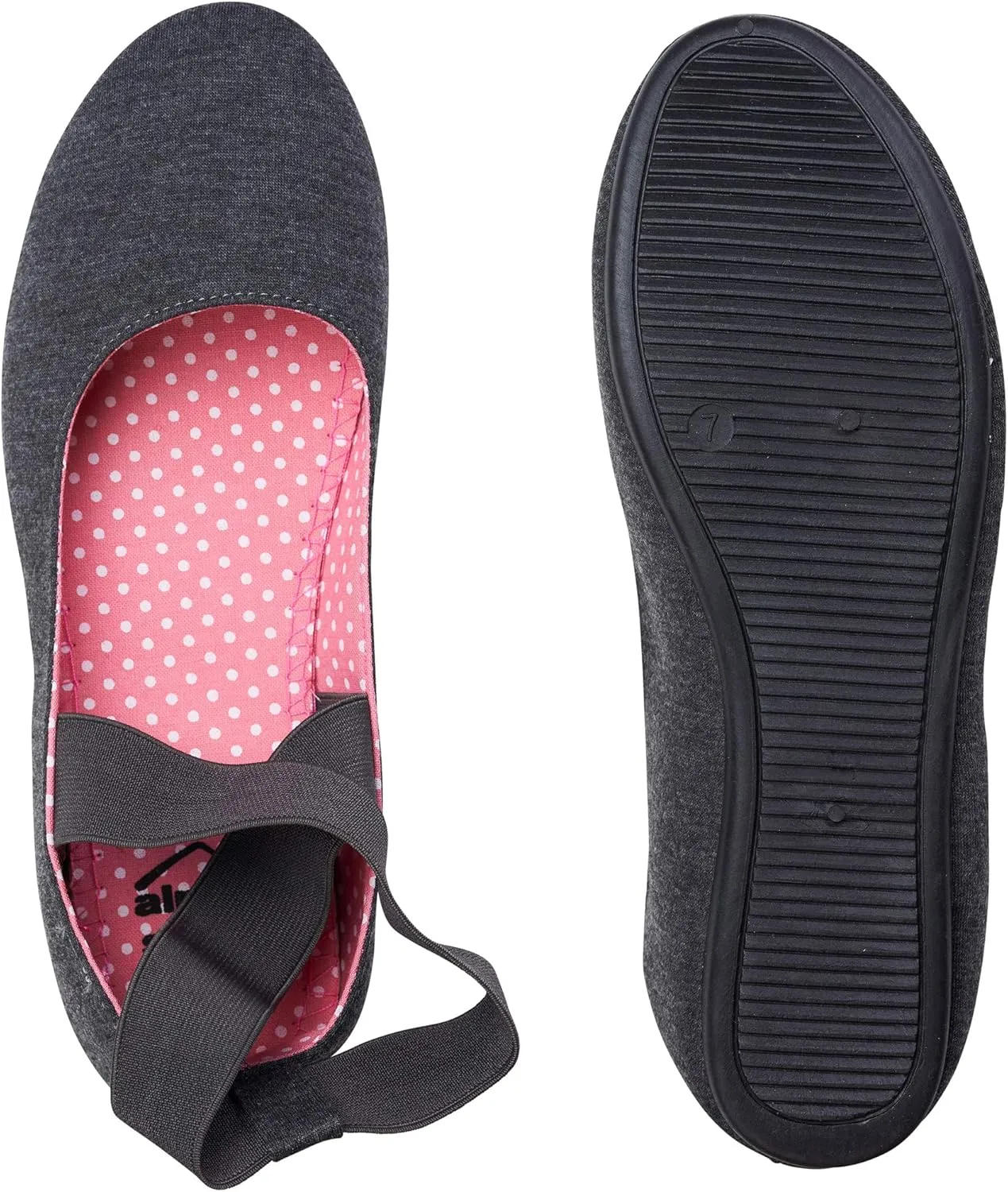 Alpine Swiss Peony Womens Ballet Flats Elastic Ankle Strap Shoes Slip On Loafers - Order 1 Size up Runs Small