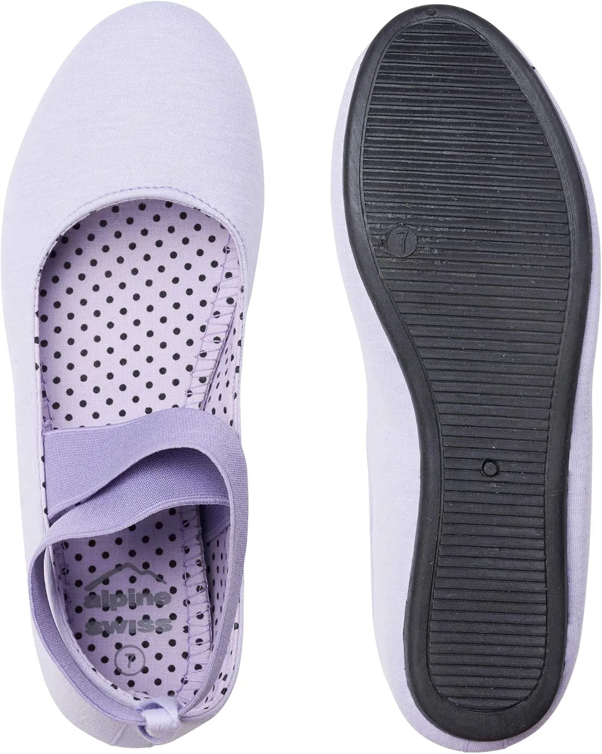 Alpine Swiss Peony Womens Ballet Flats Elastic Ankle Strap Shoes Slip On Loafers - Order 1 Size up Runs Small