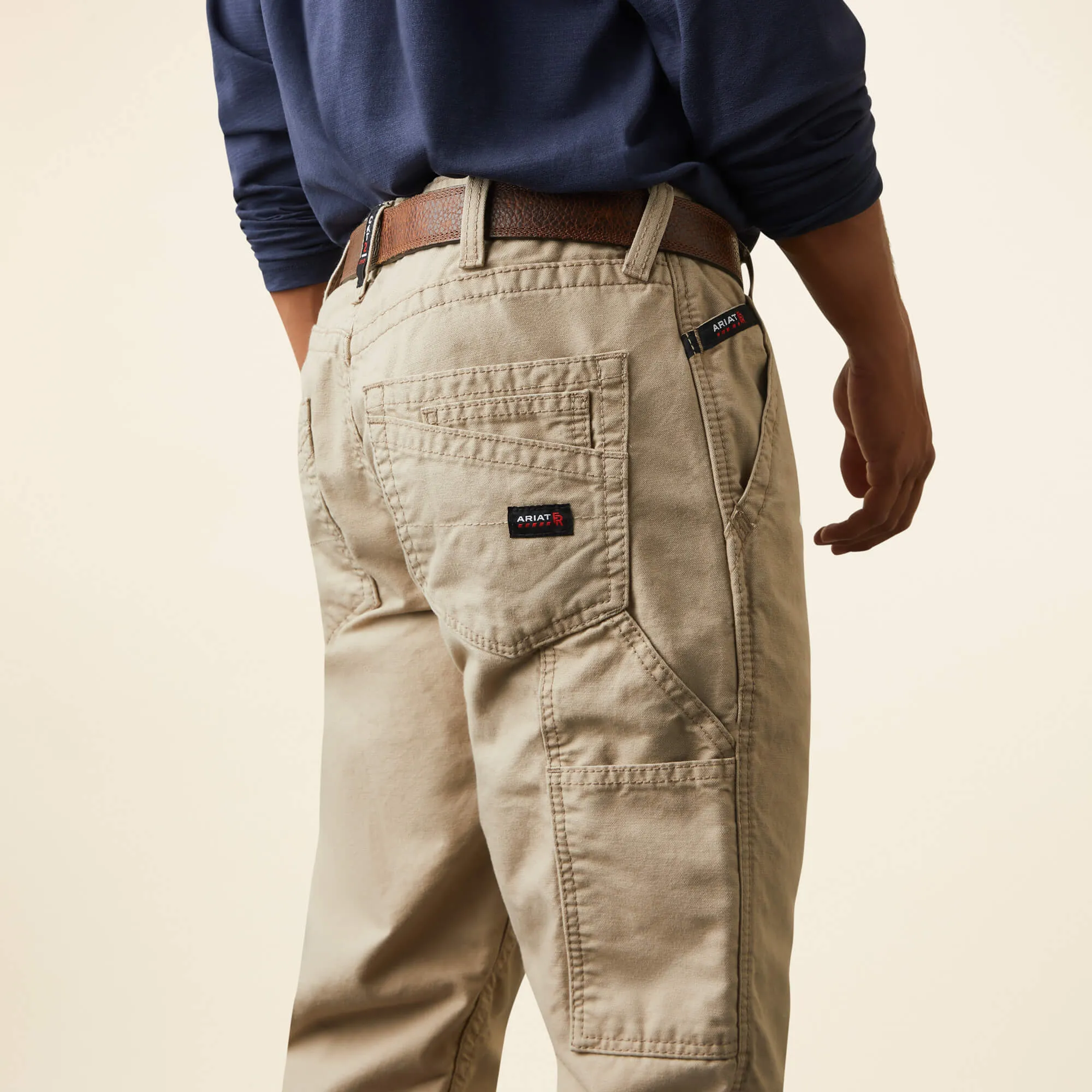 Ariat FR M4 Relaxed Workhorse Boot Cut Pant-Khaki #10017227