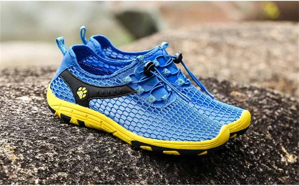 BaronHong Men's Quick Dry Hiking Shoes Barefoot Mesh Lightweight Outdoor Training Water Walking Shoes