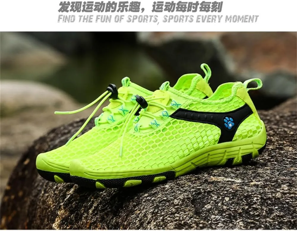 BaronHong Men's Quick Dry Hiking Shoes Barefoot Mesh Lightweight Outdoor Training Water Walking Shoes