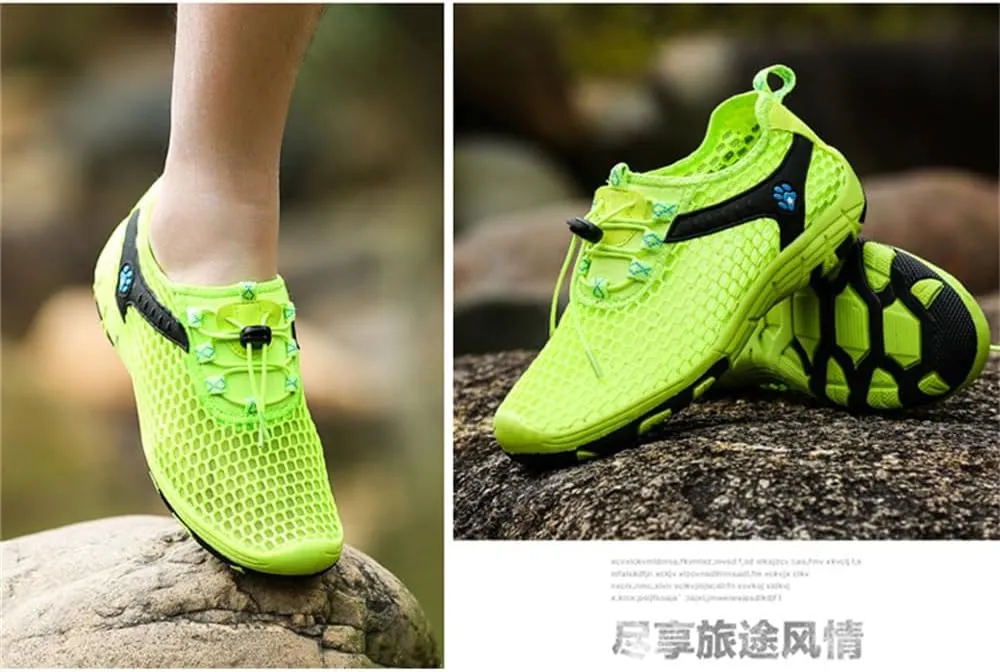 BaronHong Men's Quick Dry Hiking Shoes Barefoot Mesh Lightweight Outdoor Training Water Walking Shoes
