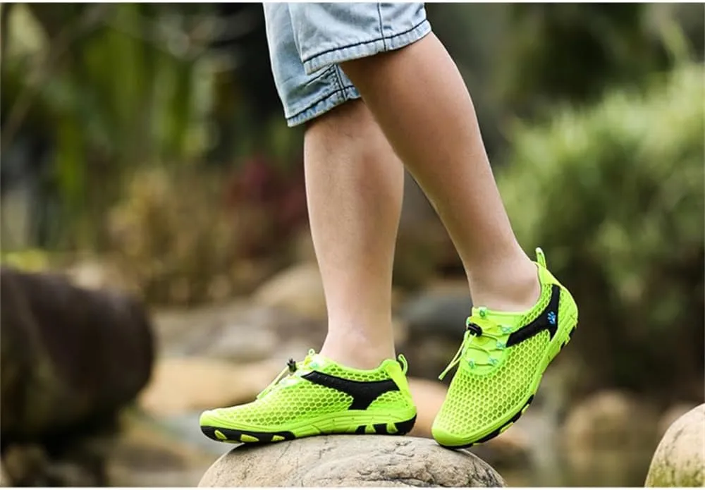BaronHong Men's Quick Dry Hiking Shoes Barefoot Mesh Lightweight Outdoor Training Water Walking Shoes