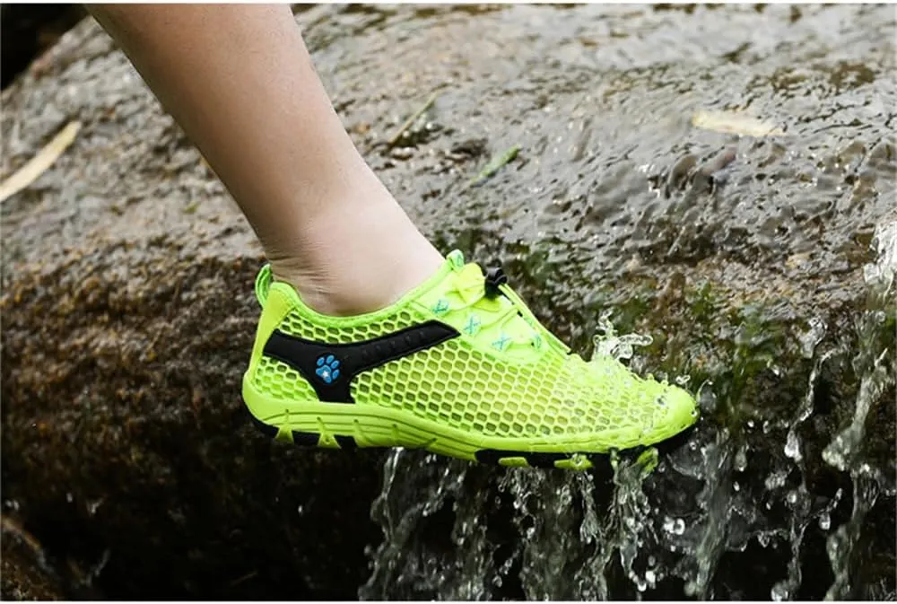 BaronHong Men's Quick Dry Hiking Shoes Barefoot Mesh Lightweight Outdoor Training Water Walking Shoes