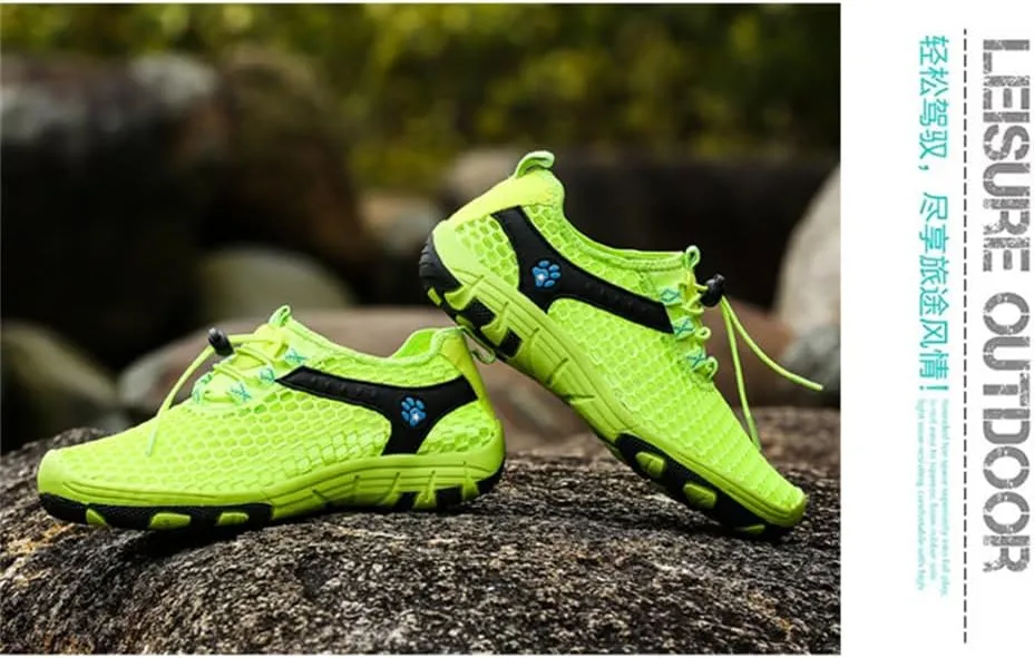 BaronHong Men's Quick Dry Hiking Shoes Barefoot Mesh Lightweight Outdoor Training Water Walking Shoes