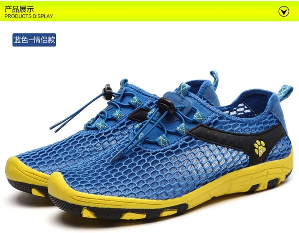 BaronHong Men's Quick Dry Hiking Shoes Barefoot Mesh Lightweight Outdoor Training Water Walking Shoes
