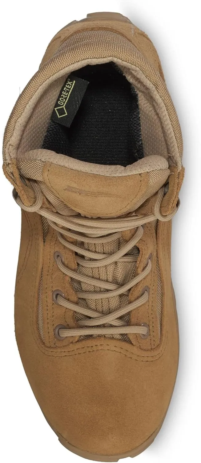 Belleville 763 6 Waterproof Hybrid Assault Combat Boots for Men - Full-Grain Desert Tan Leather with Breathable Gore-Tex Lining and Vibram Ibex Outsole; Berry Compliant