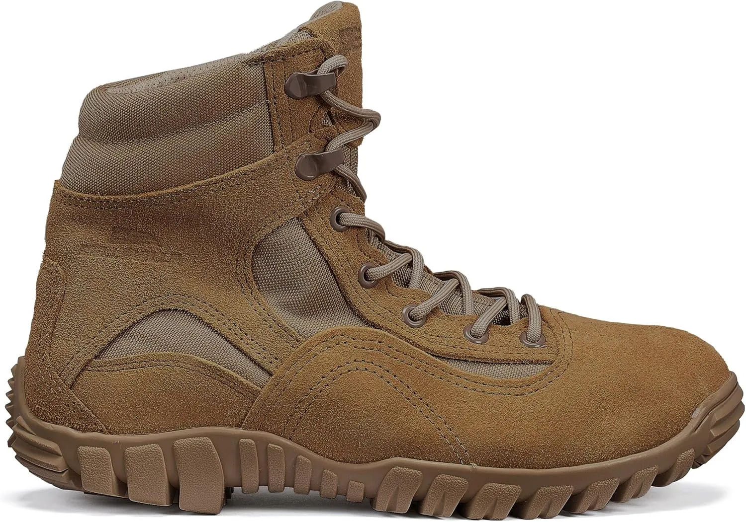 Belleville 763 6 Waterproof Hybrid Assault Combat Boots for Men - Full-Grain Desert Tan Leather with Breathable Gore-Tex Lining and Vibram Ibex Outsole; Berry Compliant