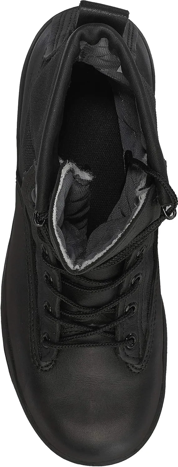 Belleville 770 8 Inch Insulated Waterproof Duty Black Tactical Boots for Men - Polishable Leather with Oil-Resistant Gore-Tex Lining and Vibram Traction Outsole; Berry Compliant