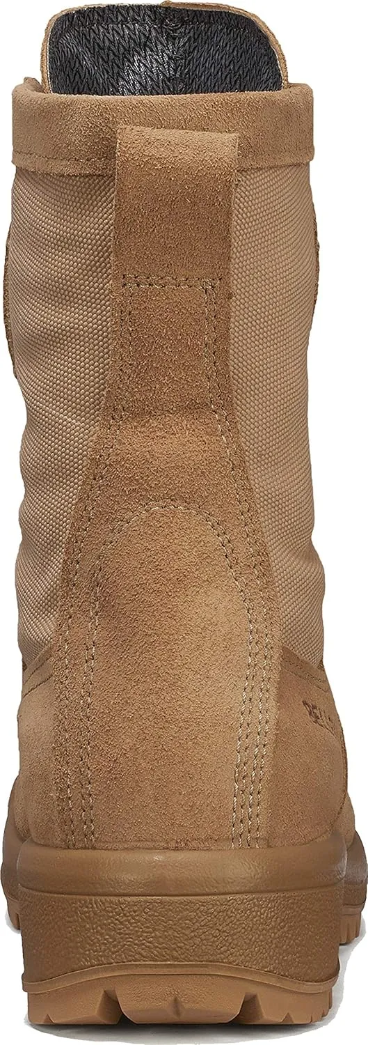 Belleville 790 8 Waterproof Flight and Combat Boots for Men - Desert Tan Leather with Vanguard Premium Cushioning and Vibram Sierra Traction Outsole; Berry Compliant