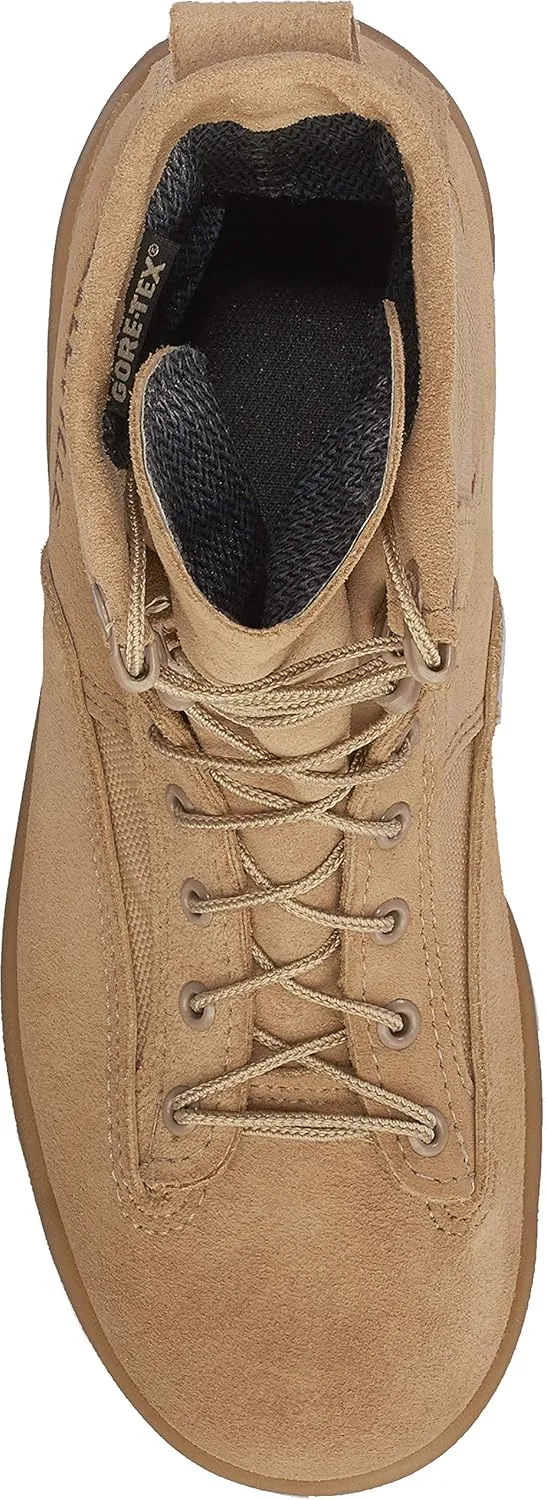 Belleville 790 8 Waterproof Flight and Combat Boots for Men - Desert Tan Leather with Vanguard Premium Cushioning and Vibram Sierra Traction Outsole; Berry Compliant