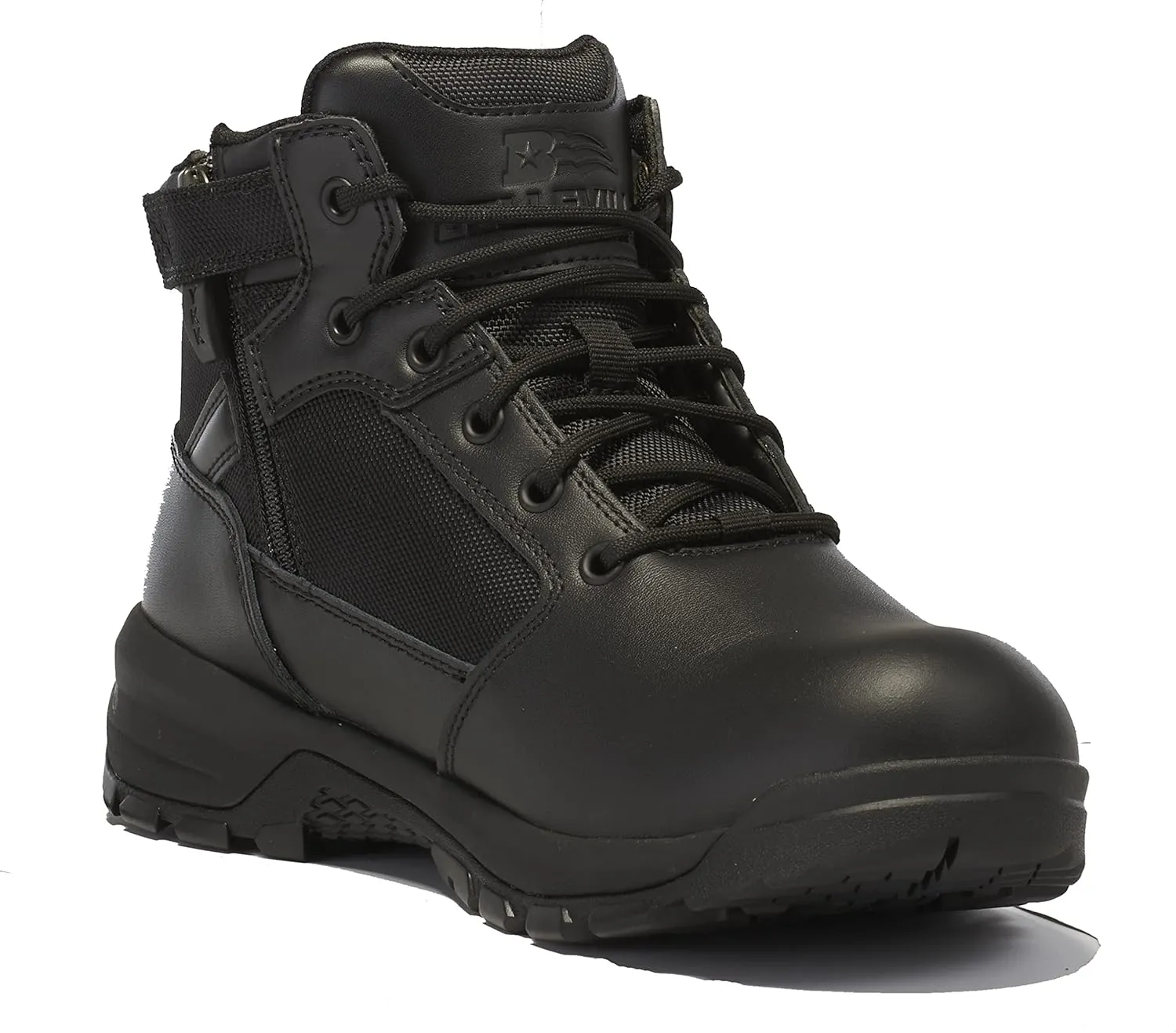 Belleville Spear Point BV915Z 5 Lightweight Black Tactical Boots for Men with Zipper - Designed for Police, EMS, and Security Personnel with Zone Traction Rubber Outsole