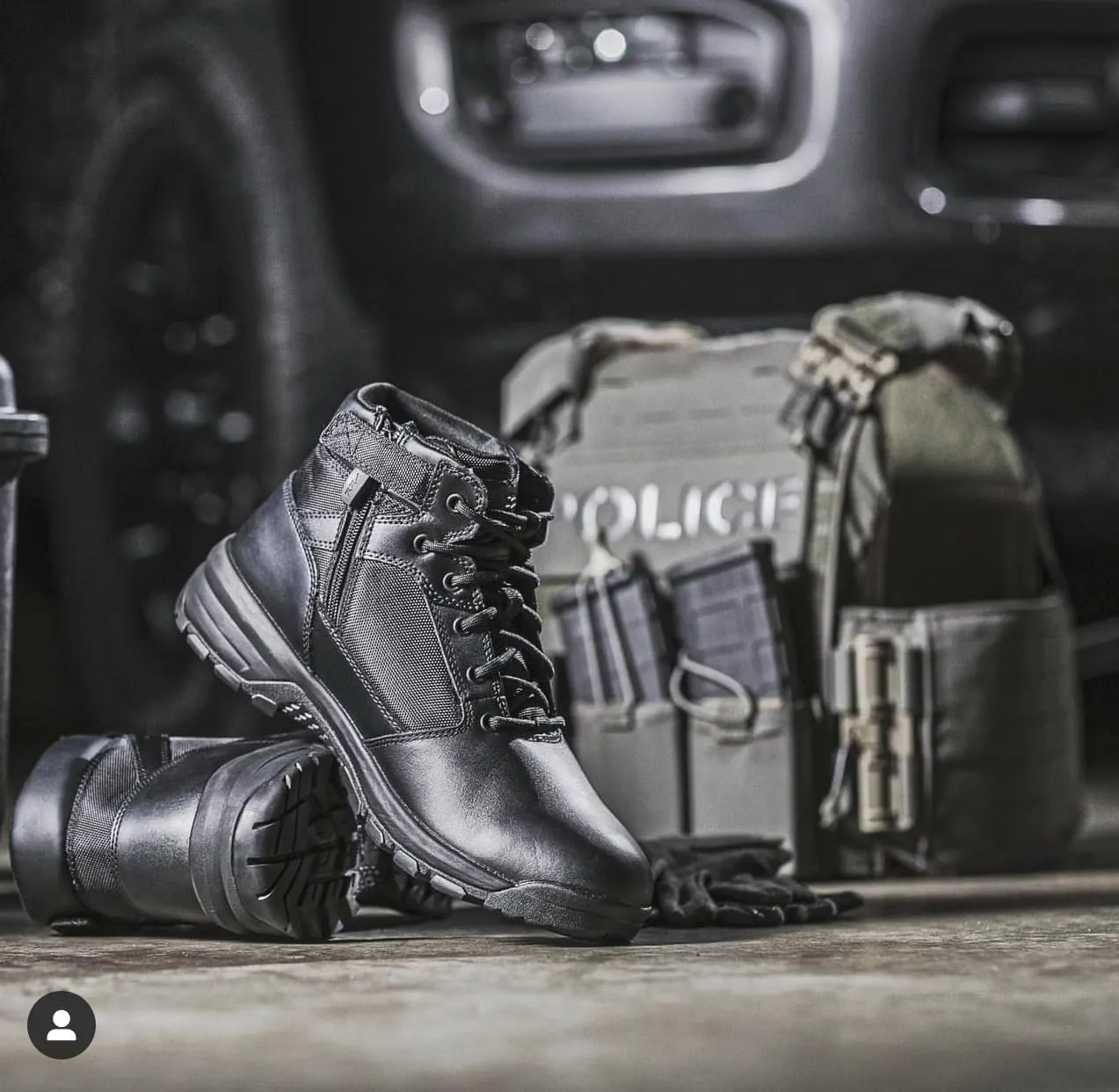 Belleville Spear Point BV915Z 5 Lightweight Black Tactical Boots for Men with Zipper - Designed for Police, EMS, and Security Personnel with Zone Traction Rubber Outsole