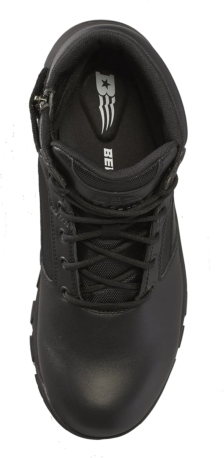 Belleville Spear Point BV915Z 5 Lightweight Black Tactical Boots for Men with Zipper - Designed for Police, EMS, and Security Personnel with Zone Traction Rubber Outsole
