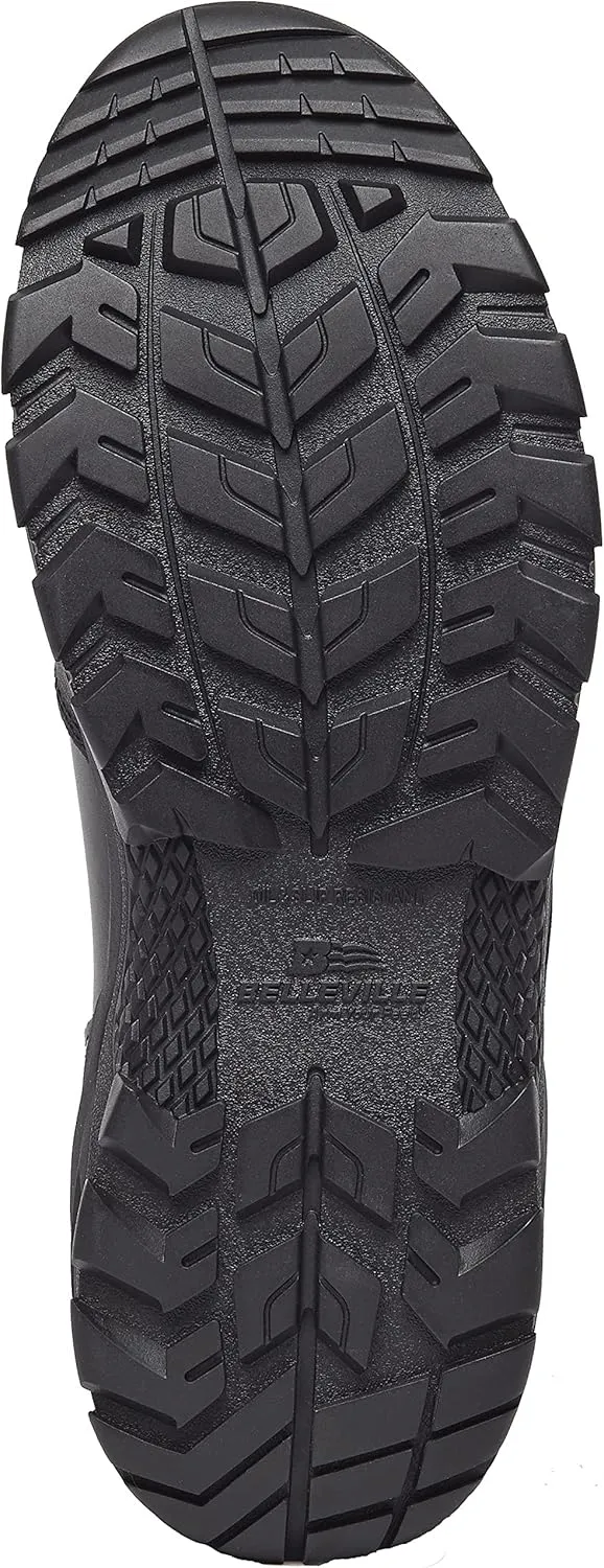 Belleville Spear Point BV915Z WP Lightweight Waterproof Black Tactical Boots for Men with Zipper - Designed for Police, EMS, and Security Personnel with Zone Traction Outsole