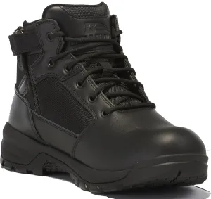 Belleville Spear Point BV915Z WP Lightweight Waterproof Black Tactical Boots for Men with Zipper - Designed for Police, EMS, and Security Personnel with Zone Traction Outsole