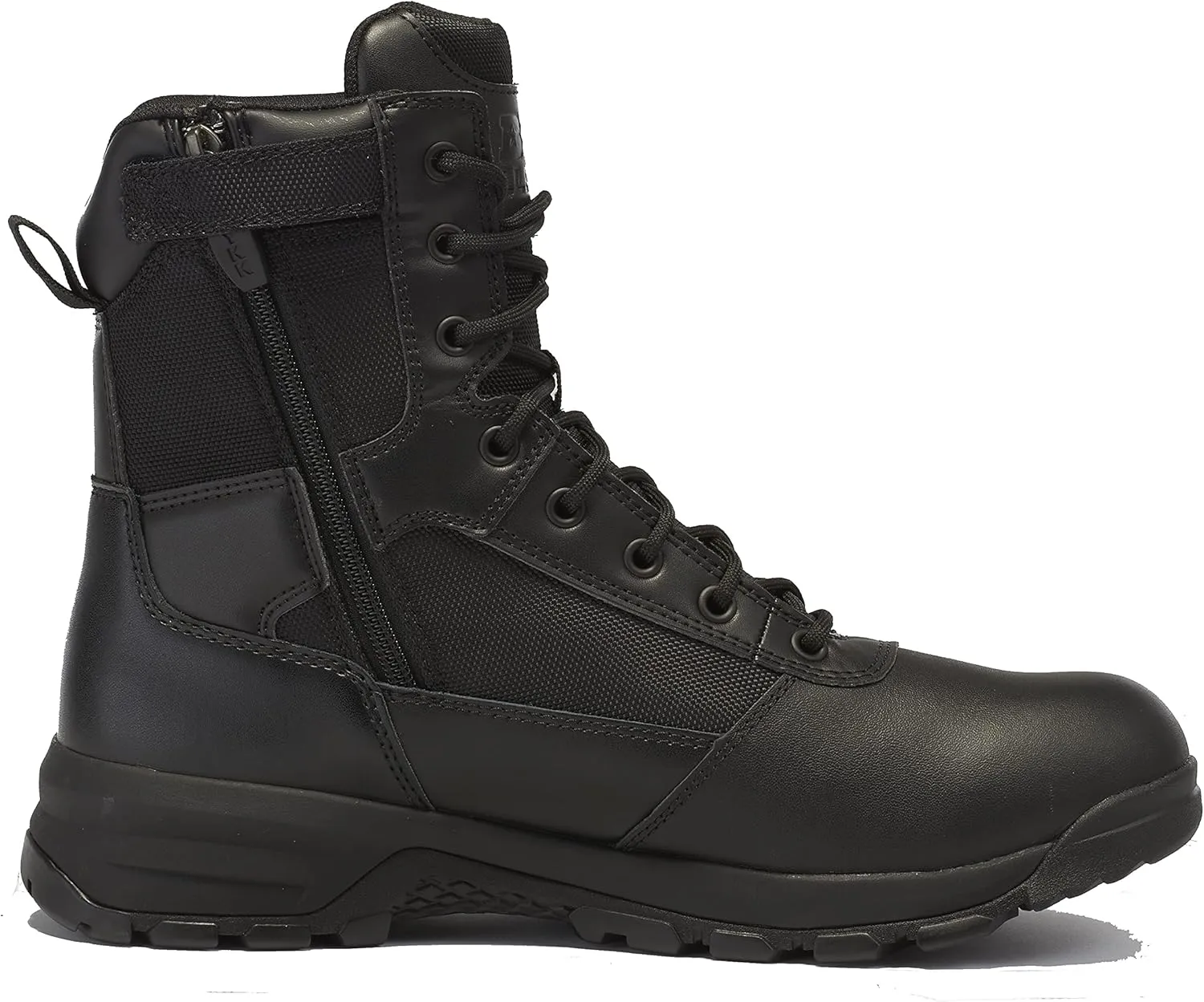 Belleville Spear Point BV918Z 8 Lightweight Black Tactical Boots for Men with Zipper - Designed for Police, EMS, and Security Personnel with Zone Traction Rubber Outsole