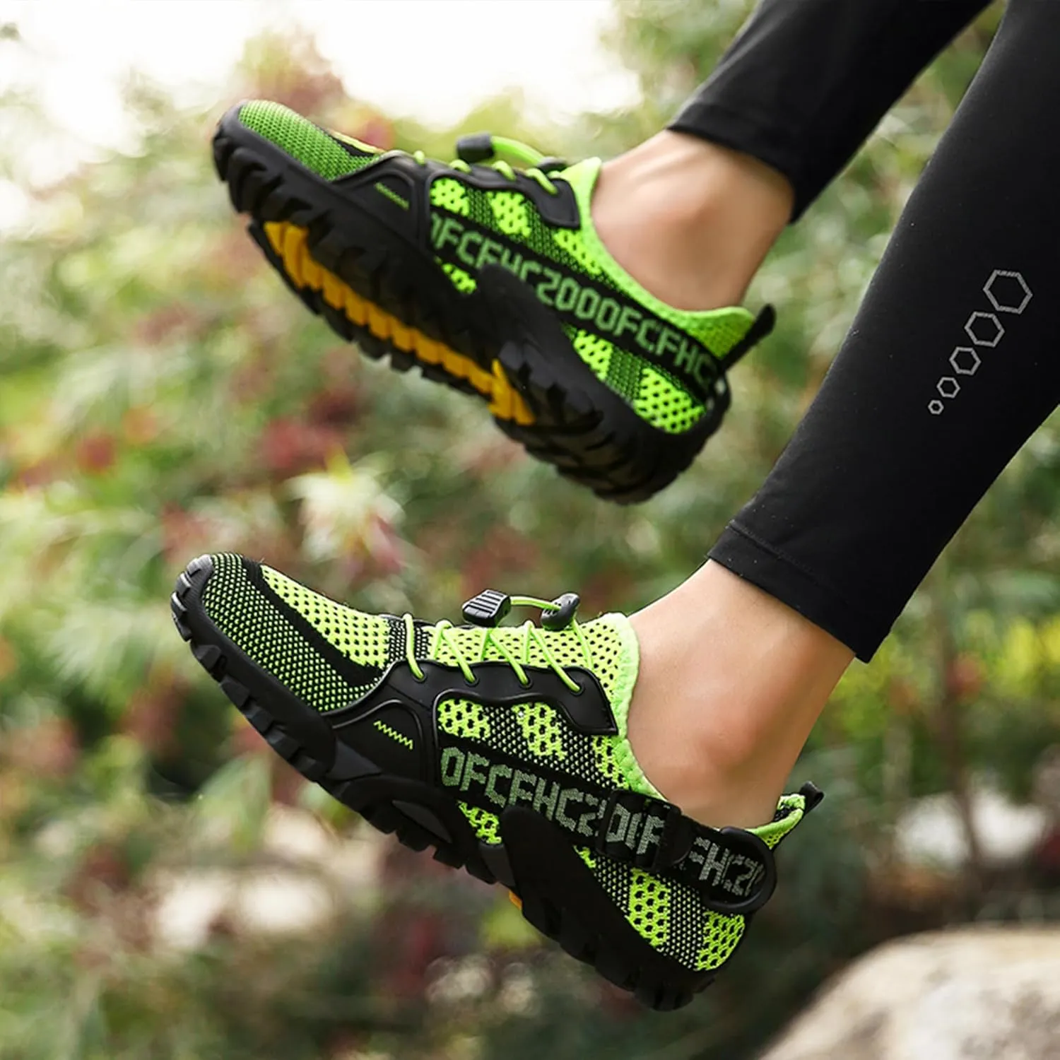 BEONZUL Men's Waterproof Hiking Shoes Outdoor Comfortable Lightweight Anti Slip Ankle Breathable Hike Trekking Trails Shoes