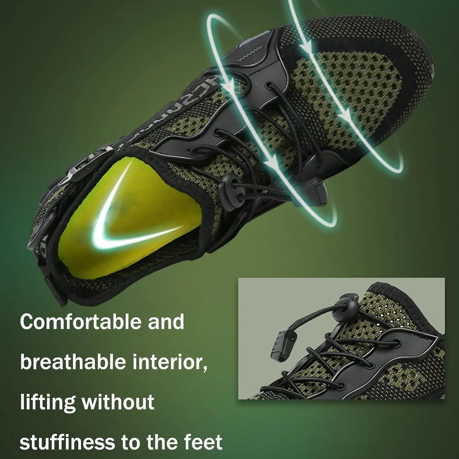 BEONZUL Men's Waterproof Hiking Shoes Outdoor Comfortable Lightweight Anti Slip Ankle Breathable Hike Trekking Trails Shoes