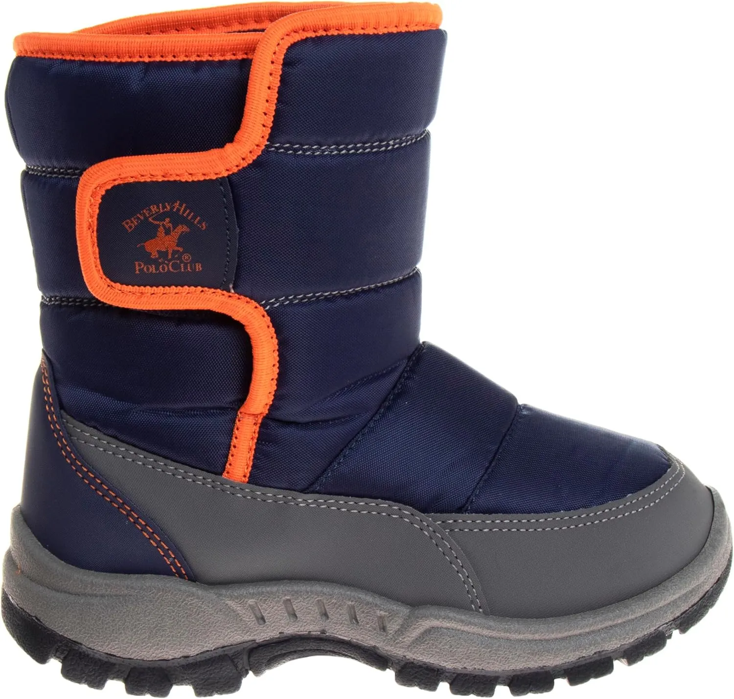 Beverly Hills Polo Club Boy's Insulated Winter Snow Boots Warm Slip Resistant