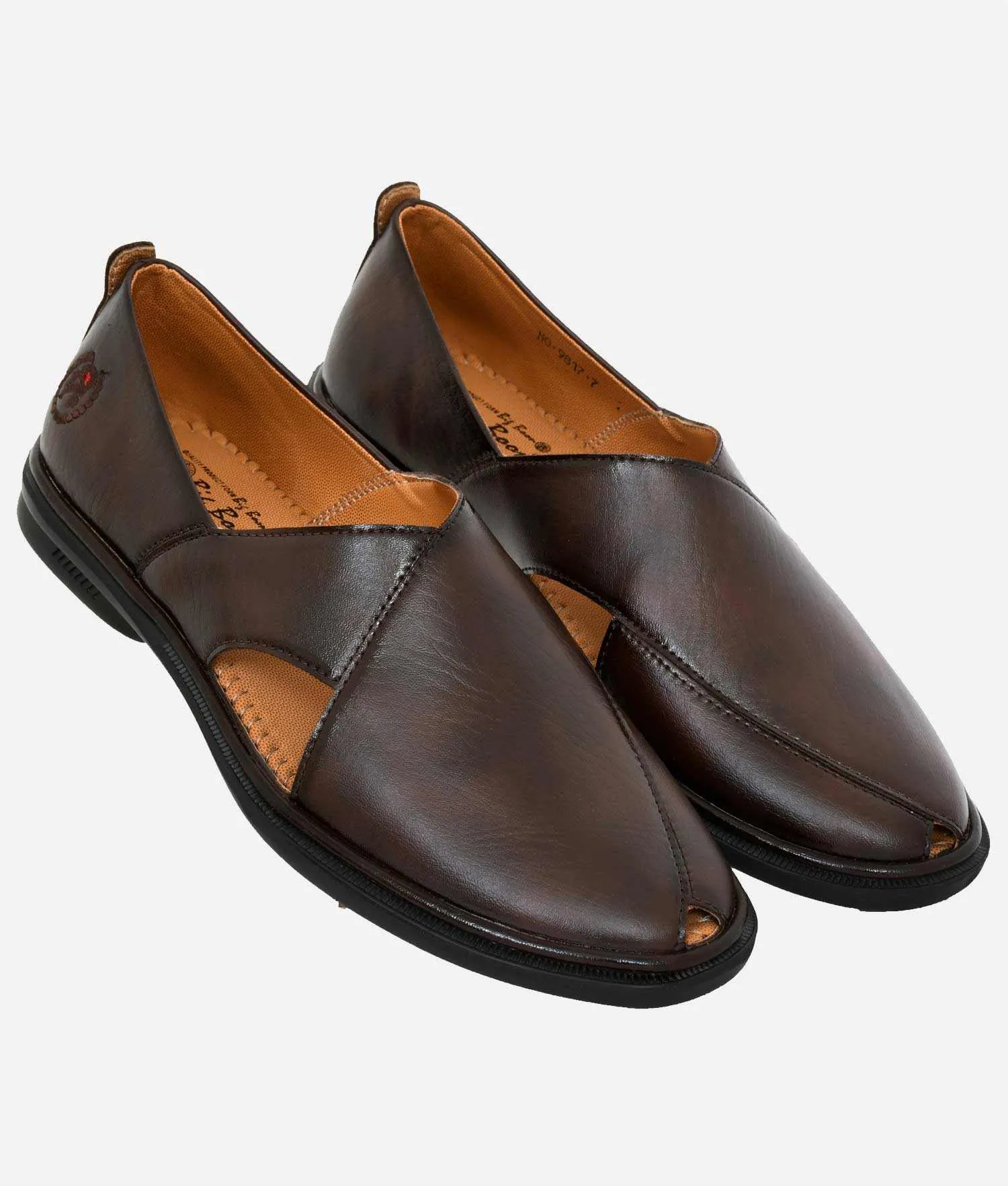 Big Boon Men's Ethnic Mojari Peshawari Suede Style