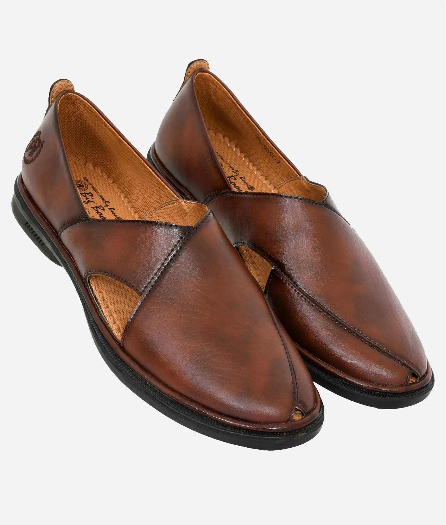 Big Boon Men's Ethnic Mojari Peshawari Suede Style