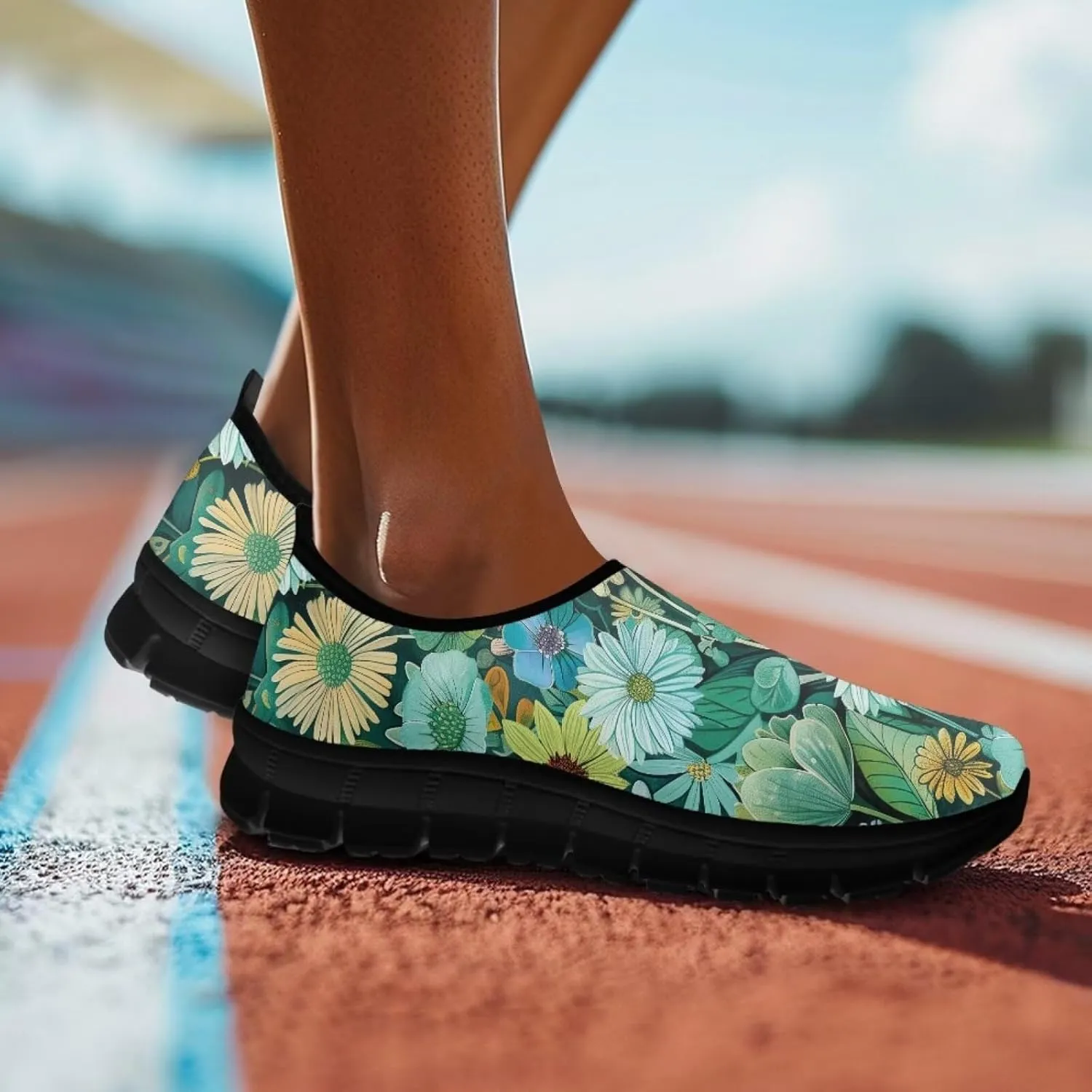 Binienty Women Slip On Loafers Comfort Low-Cut Casual Flats Breathable Mesh Sneakers Footwear