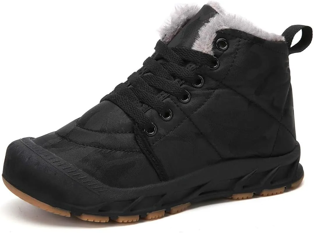 Boys Snow Boots Winter Waterproof Slip Resistant Cold Weather ShoesLittle Kid/Big Kid