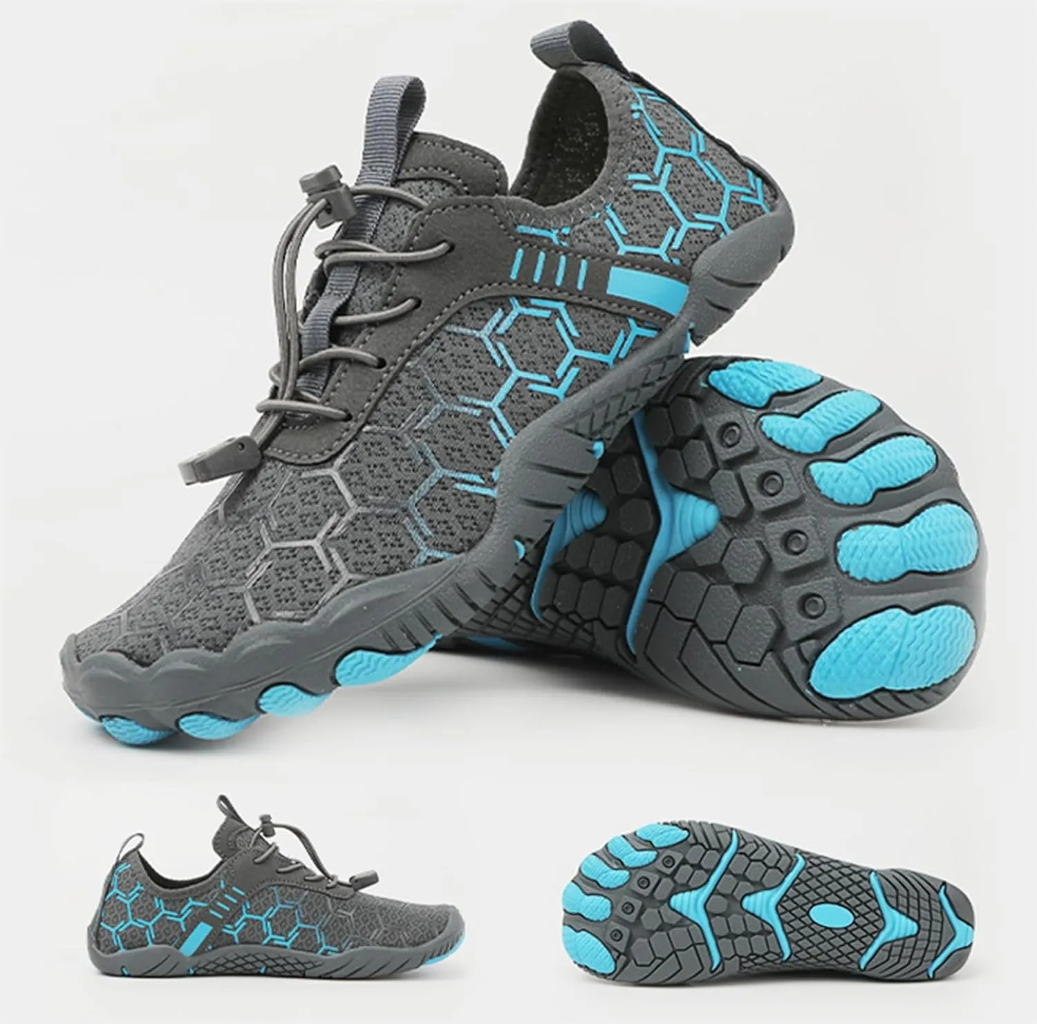 Breathable Barefoot Shoes for Women Men Pro Barefoot Shoes with Wide Toe Box Healthy & Non-Slip Barefoot Shoes Grounded Footwear Barefoot Shoes Quick Dry Zero Drop Trail Running Shoes Hiking Sneakers