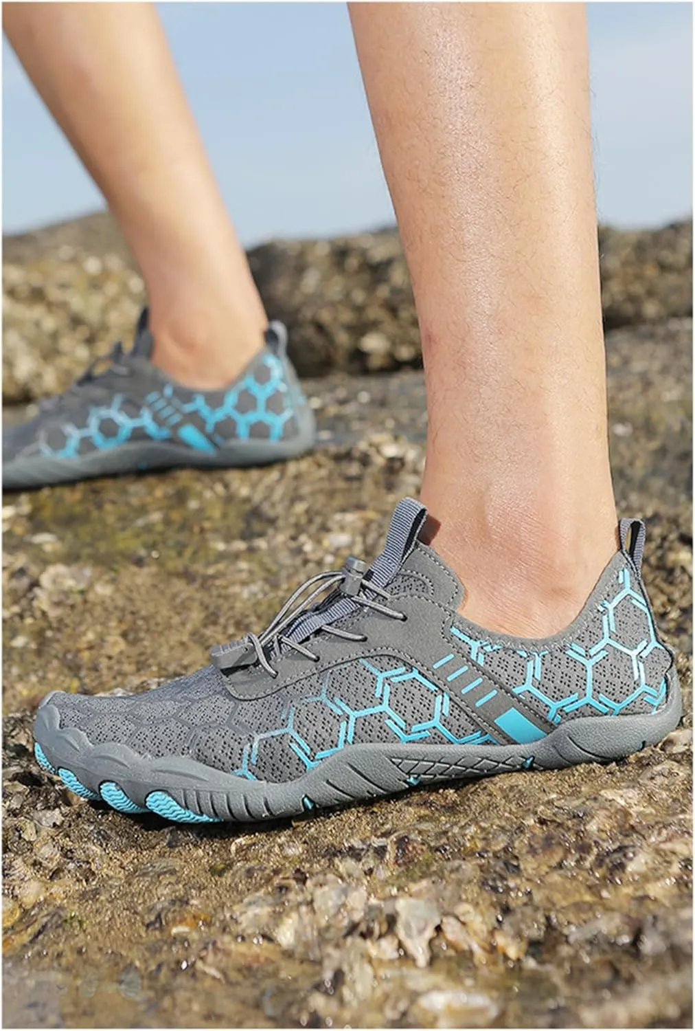 Breathable Barefoot Shoes for Women Men Pro Barefoot Shoes with Wide Toe Box Healthy & Non-Slip Barefoot Shoes Grounded Footwear Barefoot Shoes Quick Dry Zero Drop Trail Running Shoes Hiking Sneakers