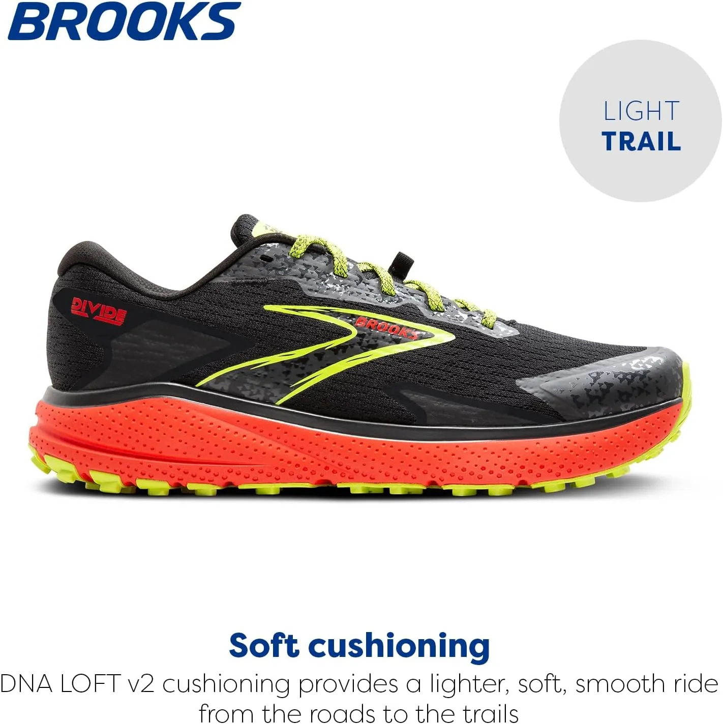 Brooks Mens Divide 5 Trail Running Shoe
