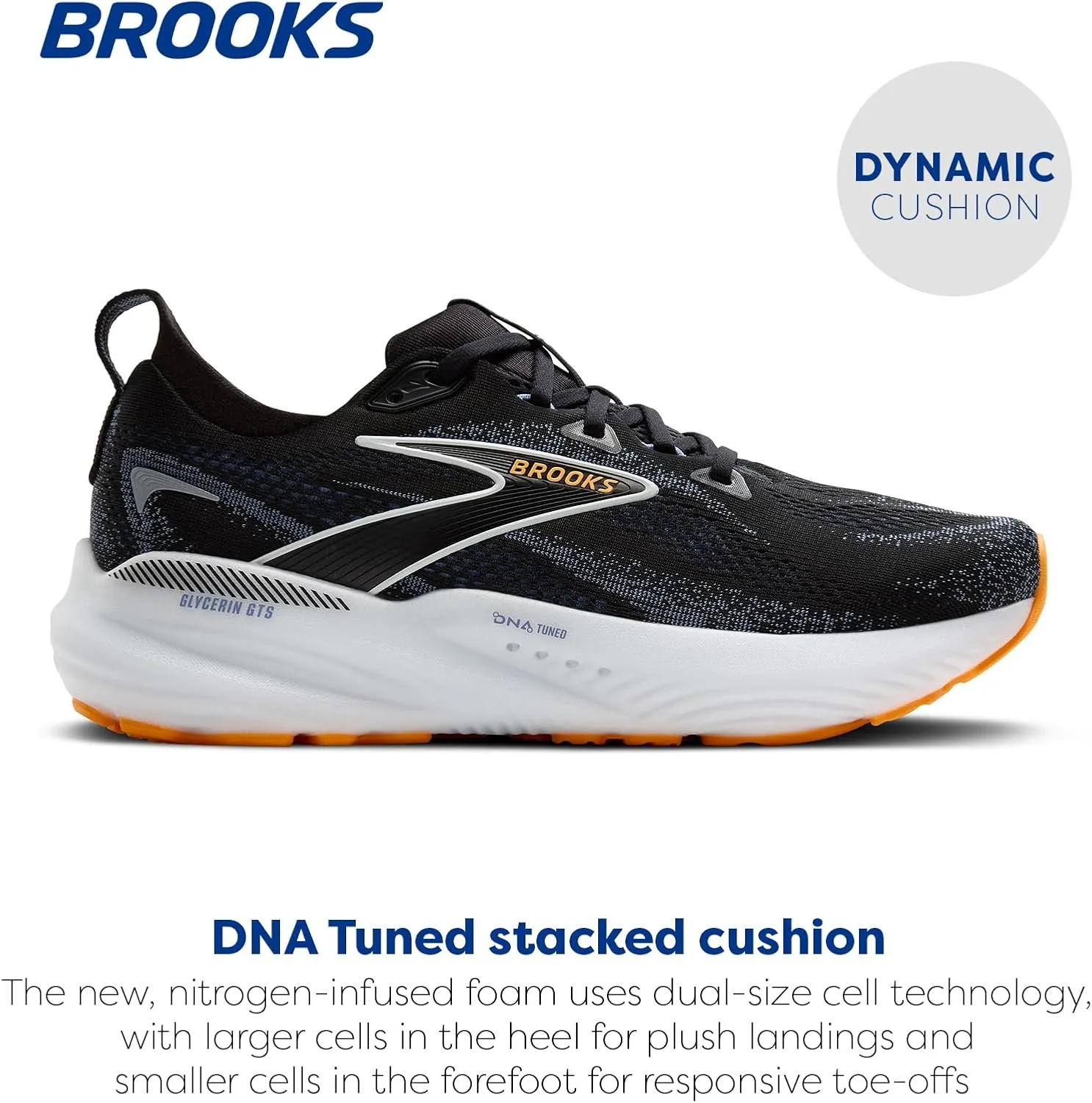 Brooks Mens Glycerin GTS 22 Supportive Running Shoe