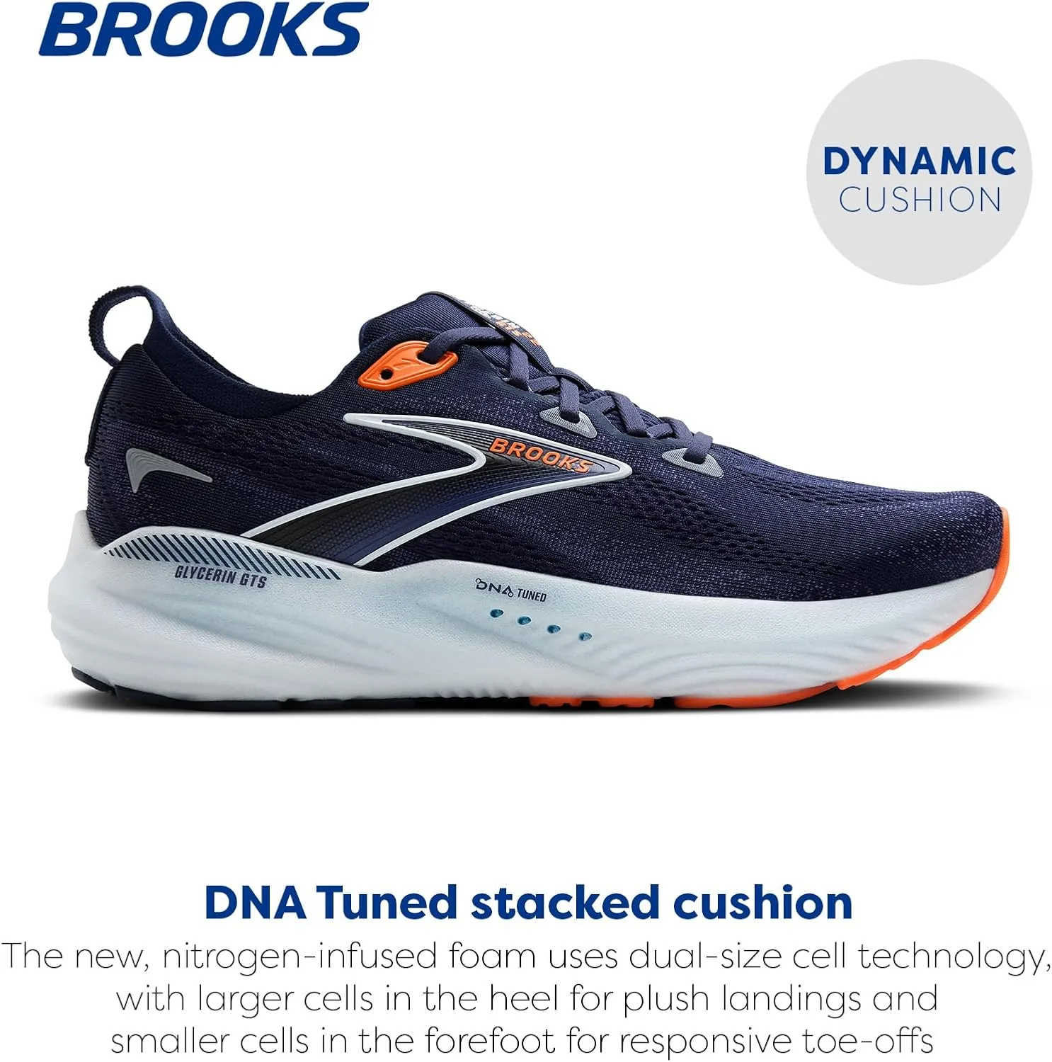 Brooks Mens Glycerin GTS 22 Supportive Running Shoe