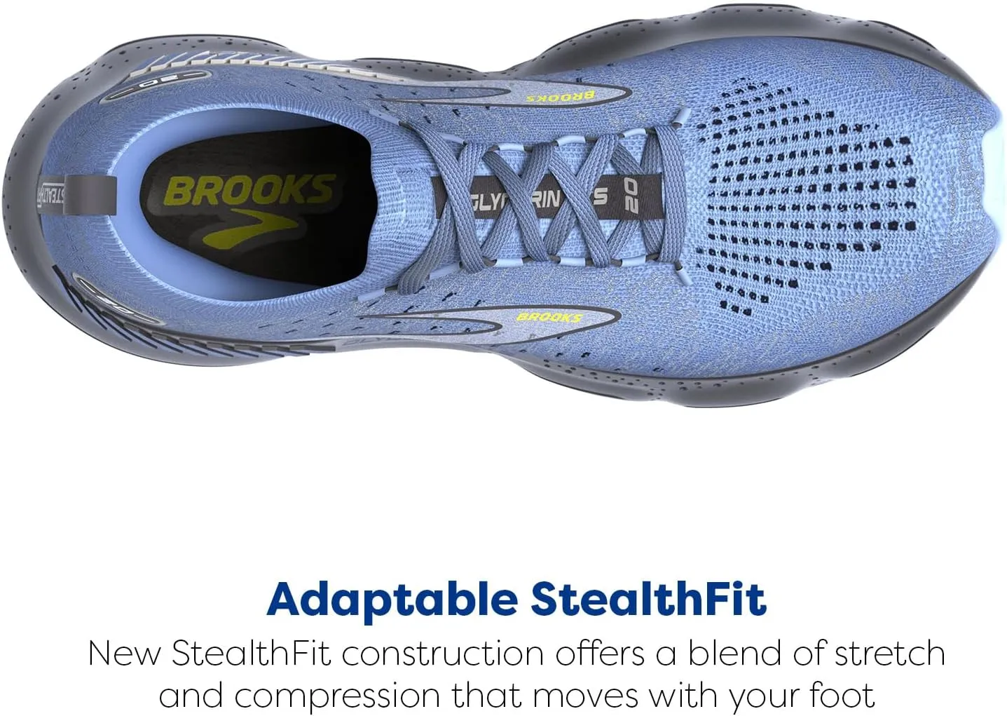 Brooks Men’s Glycerin StealthFit GTS 20 Supportive Running Shoe