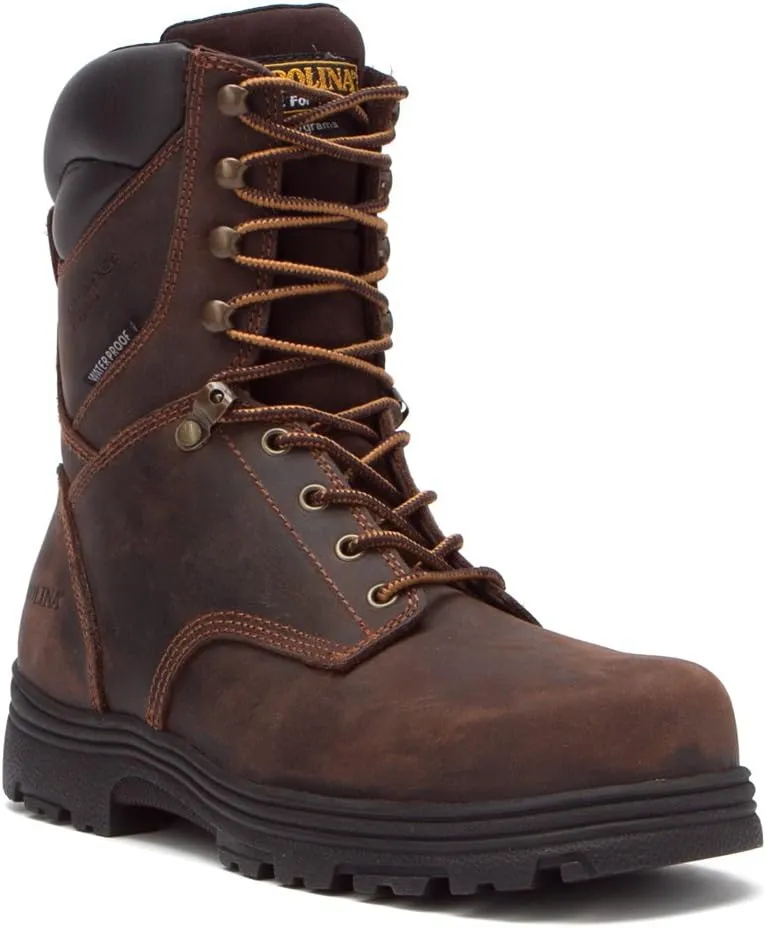 Carolina Men's CA3534 Surveyor 8Steel Toe Insulated Waterproof Work Boot Dark Brown 9 D