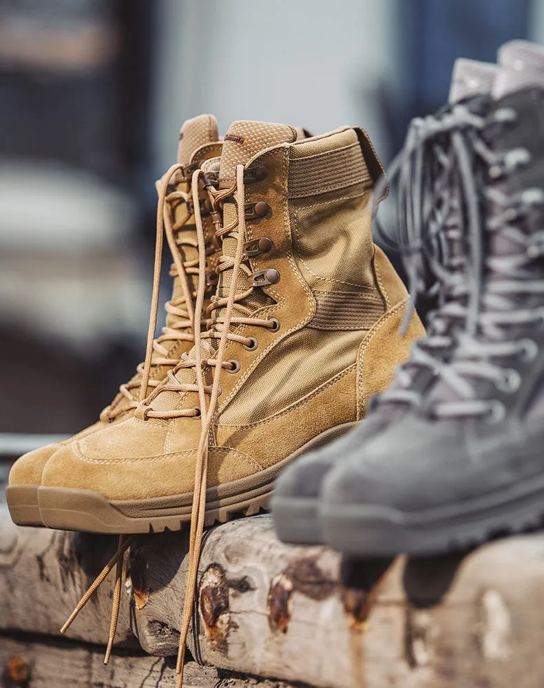 Desert Leather High-Top Outdoor Work Men's Tactical Boot