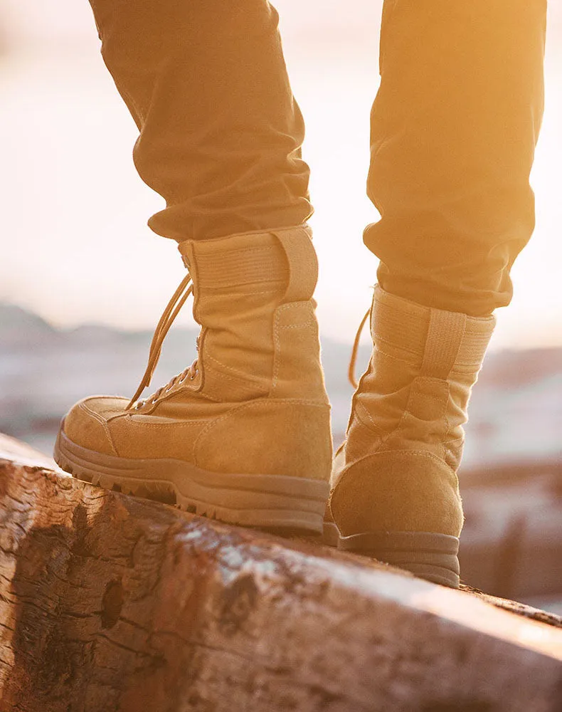 Desert Leather High-Top Outdoor Work Men's Tactical Boot