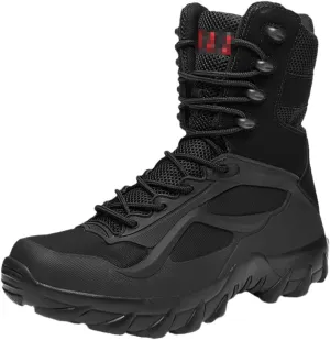 Desert Outdoor Tactical Boots Men's Military Boots High Top Non-Slip Hiking Shoes Work Shoes
