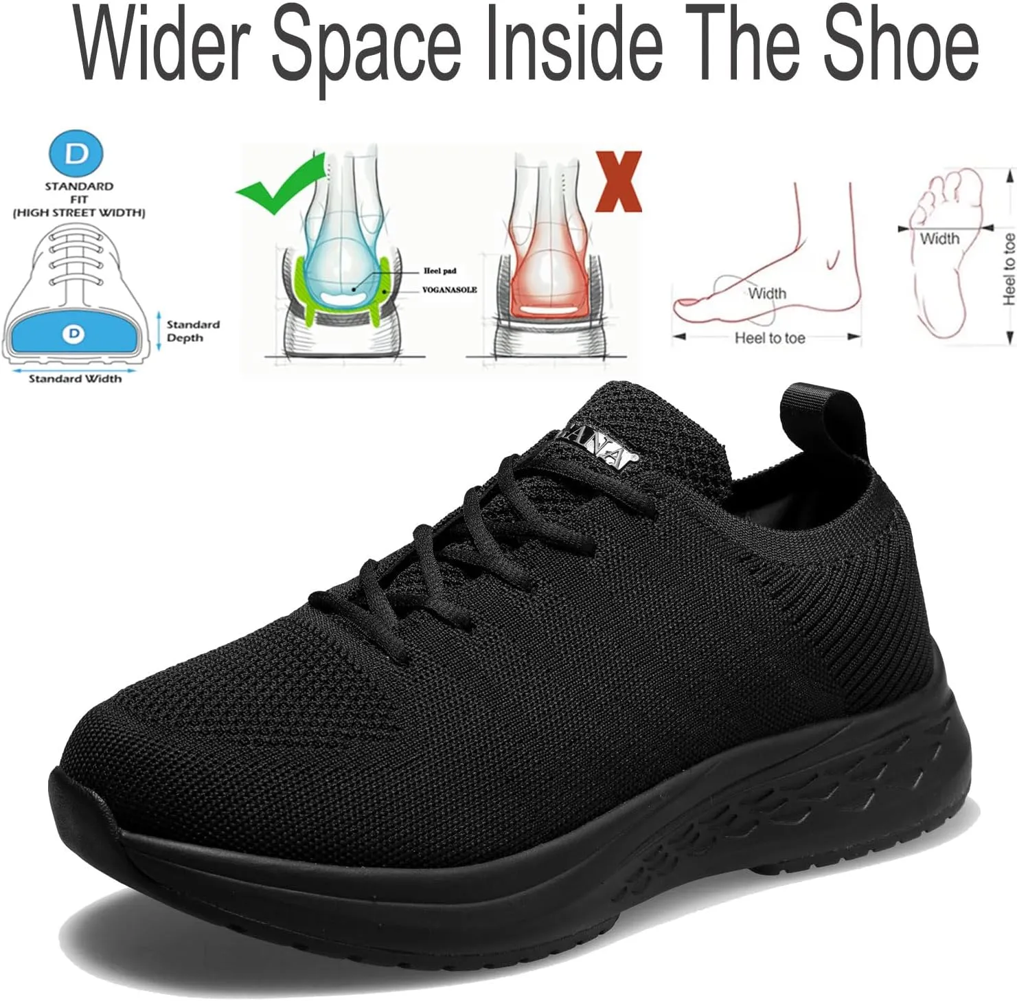 Diabetic Shoes for Women Arch Support Cushioning Adjustable Widch Orthotic for Swollen Feet Elderly Foot Pain Relief Neuropathy
