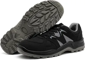 DRKA Steel Toe Work Shoes for Men Safety Work Shoes Lightweight Mesh Upper Safety Sneakers Non Slip Resistant