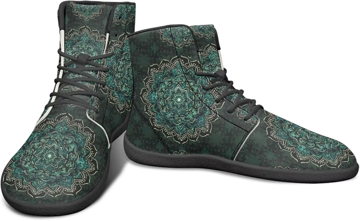 Ethnic Mandala Unisex Minimalist Wide Barefoot Shoes Women Zero Drop Sneaker Men's Wide Trail-Running Shoes