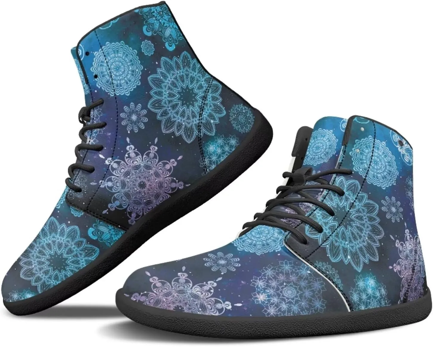 Ethnic Mandala Unisex Minimalist Wide Barefoot Shoes Women Zero Drop Sneaker Men's Wide Trail-Running Shoes
